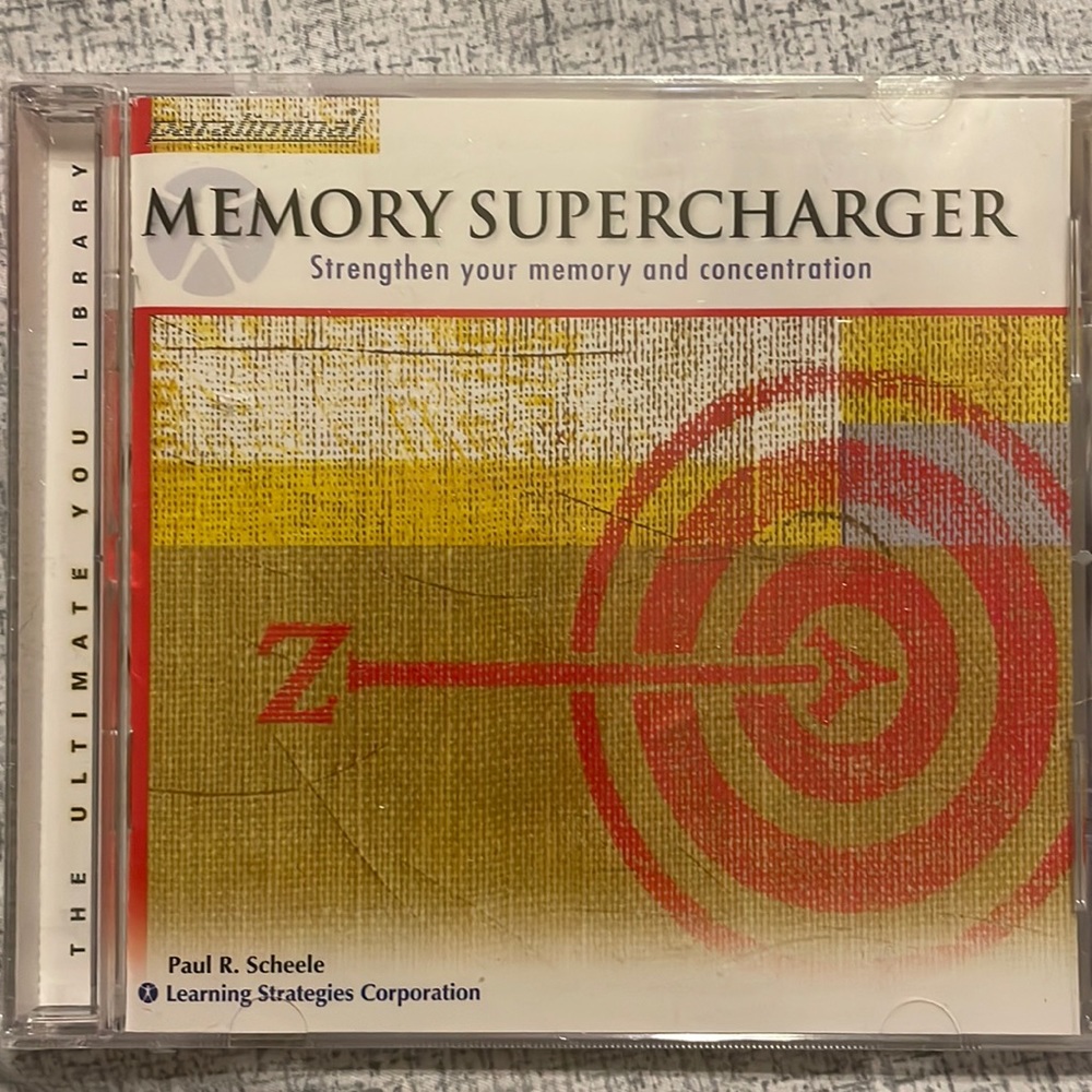 Memory Supercharger Paul R. Scheele The Ultimate You Library CD Self Help